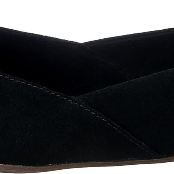 Women's Suede Flat Shoes Size 10 Rubber Sole Almond Toe Casual Comfort - Picture 3 of 7